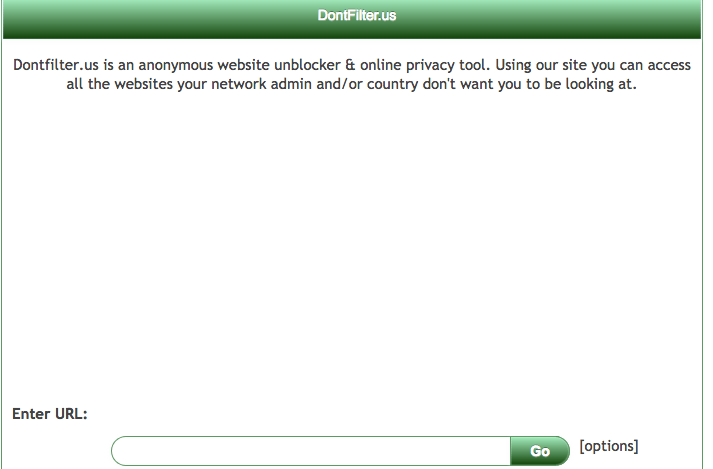 Best Free Proxy Sites List in the World | Anonymous Browsing DONTFILTER.US